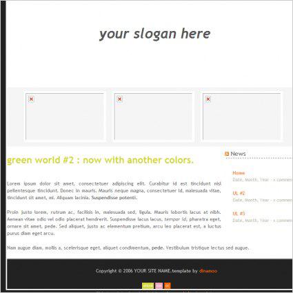 白色主题模板,网页模板,网站模板素材下载-一天源码